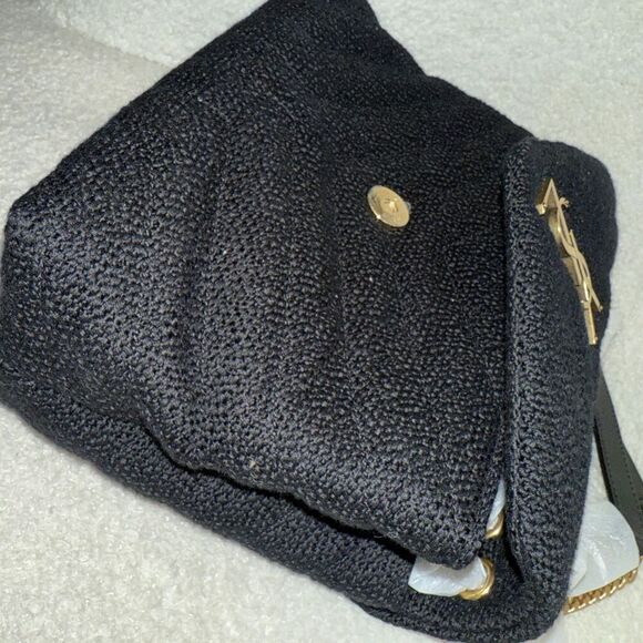 SAINT LAURENT Loulou Small YSL Crossbody Bag in Quilted Tweed - Picture 4 of 8